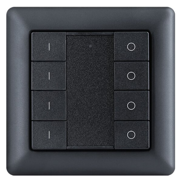 SLC SmartOne Zigbee 4CH nástěnný panel IP20 černý