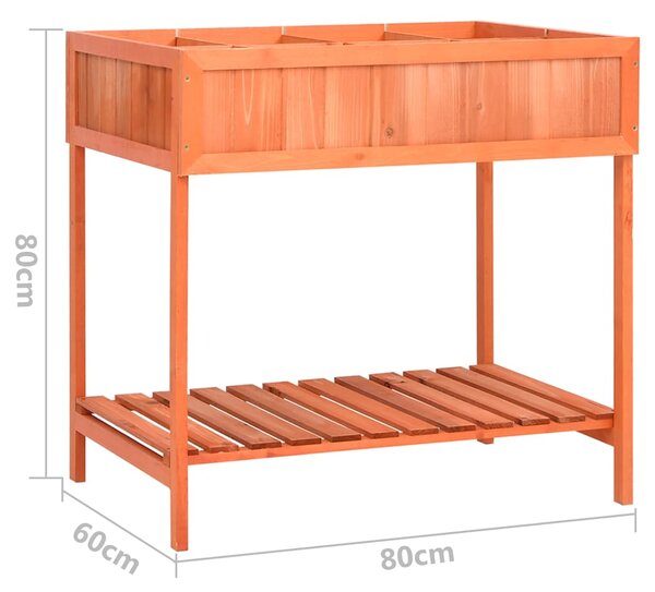 Truhlík na bylinky 80 x 60 x 80 cm masivní jedle 170882