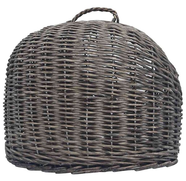 Přepravka pro kočku šedá 50 x 42 x 40 cm přírodní vrba 170905