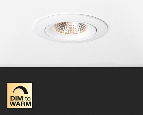 SLC vestavné LED svítidlo One360 DTW pr.68-83 mm bílé 444lm 1800-3000K Ra90 DALI IP44/IP20 36°