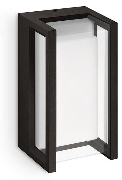 Philips 8720169266711 Outdoor Pyrona venkovní nástěnné svítidlo LED 12W/1500lm 2700K IP44 černá