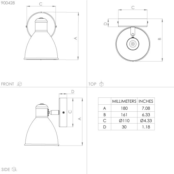 Eglo 900428 - LED Koupelnové nástěnné svítidlo SAN PERI 1xGU10/3W/230V IP44