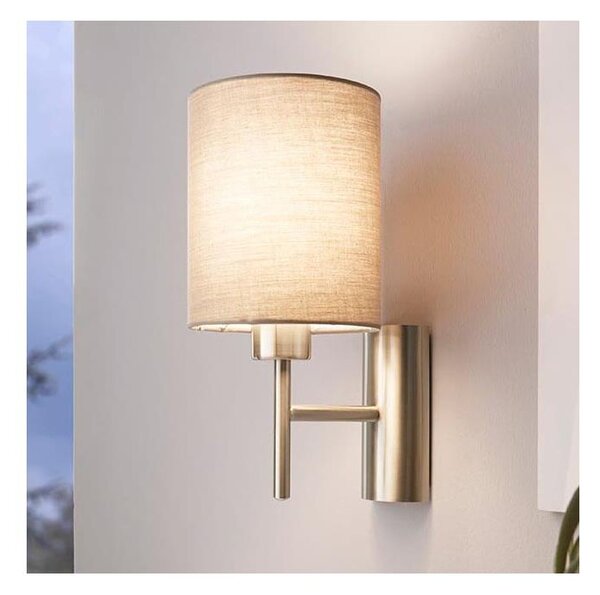 Eglo 94925 - Nástěnné svítidlo PASTERI 1xE27/60W/230V taupe