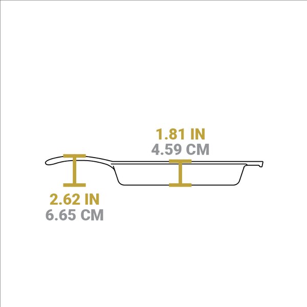 Čtvercová litinová pánev Lodge 26 cm
