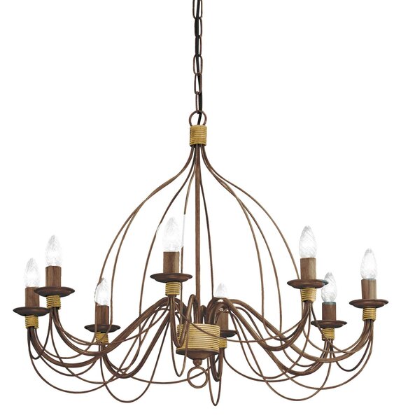 Ideal Lux Závěsné svítidlo CORTE SP8 RUGGINE