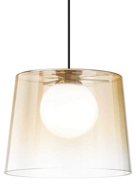 Ideal Lux Závěsné svítidlo FADE SP1 AMBRA