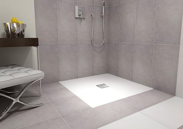 Polysan Polysan, FLEXIA sprchová vanička z litého mramoru s možností úpravy rozměru 110x90x3cm, 72923