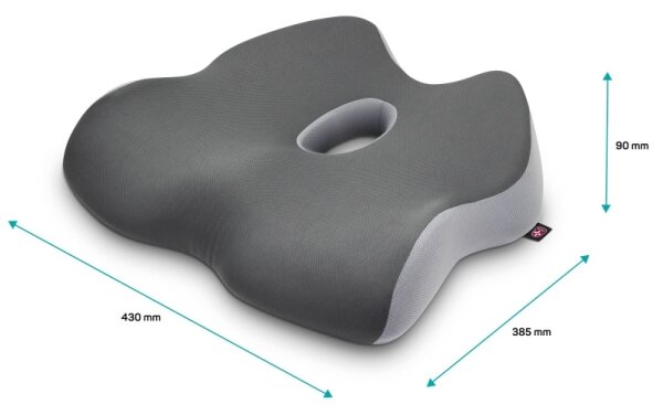 CONNECT IT CFH-5901-GY - Anatomický polštář na židli šedá