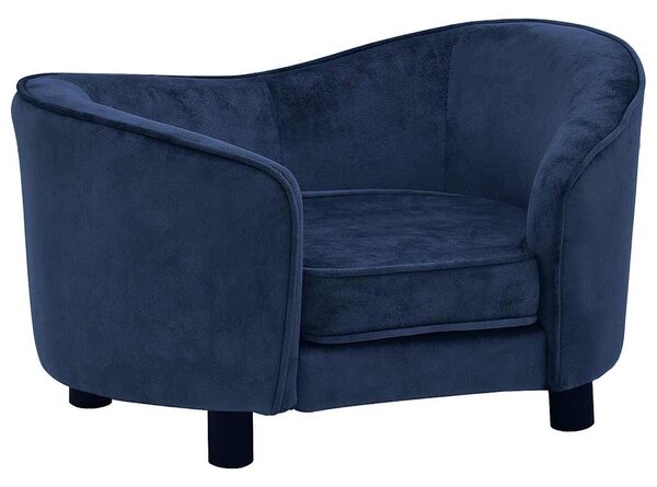 Pohovka pro psy modrá 69 x 49 x 40 cm plyš 171023