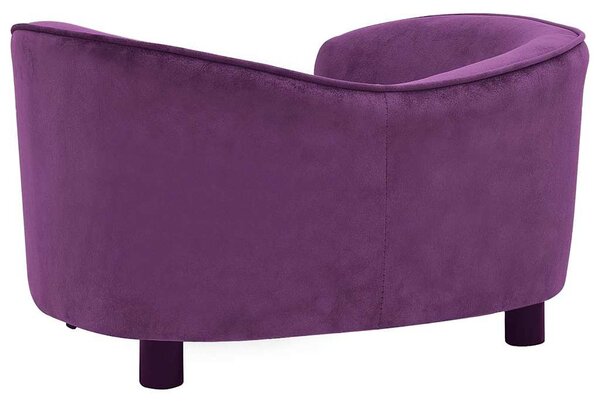 Pohovka pro psy vínová 69 x 49 x 40 cm plyš 171024