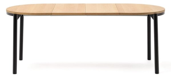 Rozkládací jídelní stůl s deskou v dubovém dekoru v přírodní barvě 90x120 cm Montuiri – Kave Home