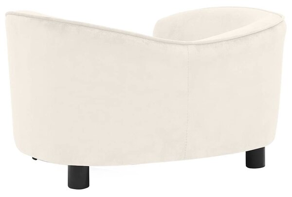 Pohovka pro psy krémová 69 x 49 x 40 cm plyš 171025