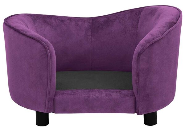 Pohovka pro psy vínová 69 x 49 x 40 cm plyš 171024