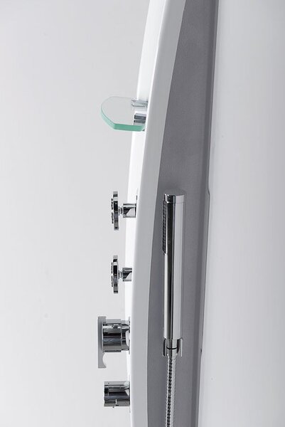 Polysan Polysan, LUK sprchový panel s termostatickou baterií 250x1300mm, bílá, 80312