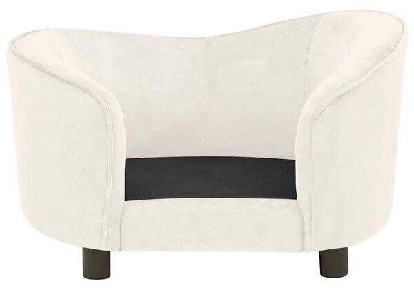Pohovka pro psy krémová 69 x 49 x 40 cm plyš 171025
