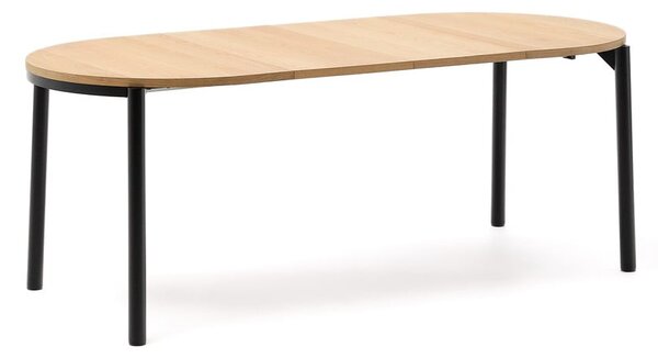 Rozkládací jídelní stůl s deskou v dubovém dekoru v přírodní barvě 90x120 cm Montuiri – Kave Home
