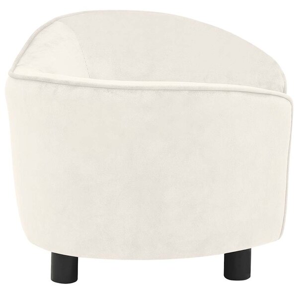 Pohovka pro psy krémová 69 x 49 x 40 cm plyš 171025