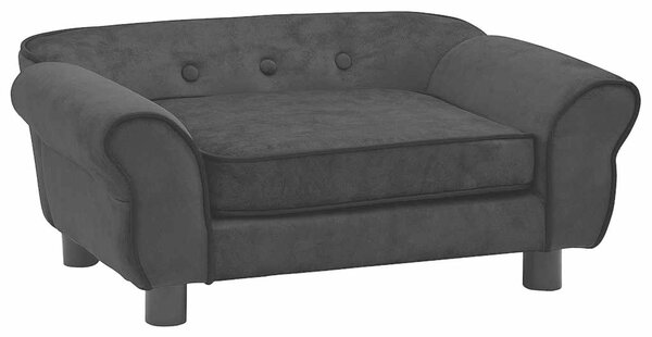 Pohovka pro psy černá 72 x 45 x 30 cm plyš 171038