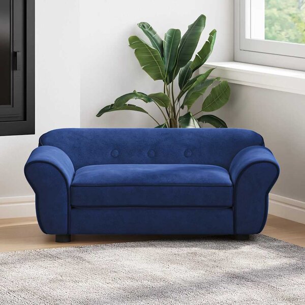 Pohovka pro psy modrá 72 x 45 x 30 cm plyš 171040