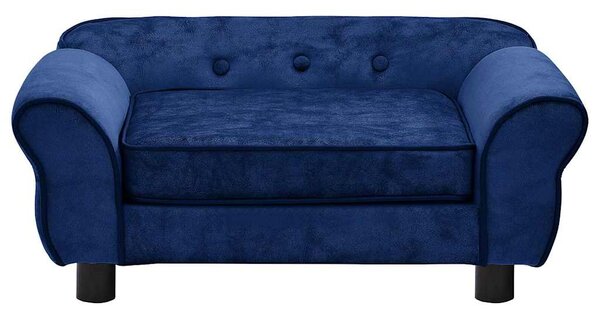 Pohovka pro psy modrá 72 x 45 x 30 cm plyš 171040