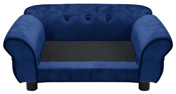Pohovka pro psy modrá 72 x 45 x 30 cm plyš 171040