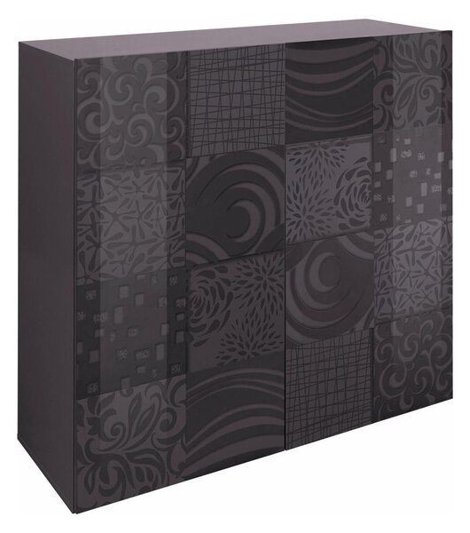 Komoda ARIA 121x111x43 cm antracit