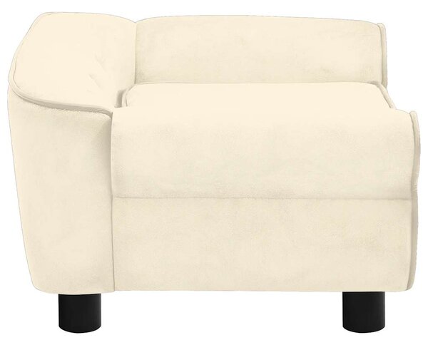 Pohovka pro psy krémová 72 x 45 x 30 cm plyš 171042
