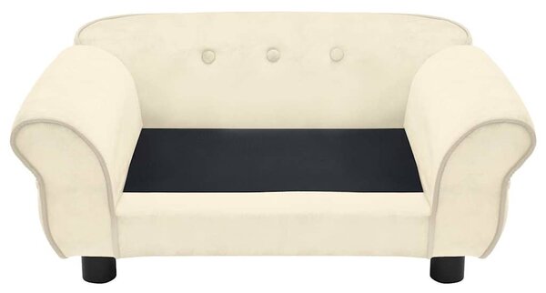 Pohovka pro psy krémová 72 x 45 x 30 cm plyš 171042