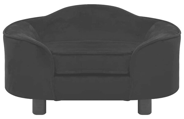 Pohovka pro psy černá 67 x 47 x 36 cm plyš 171086