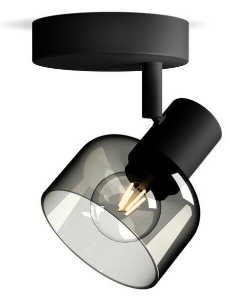 Philips 8720169299573 Sleet nástěnné bodové svítidlo/spot 1xE14 černá, kouřová, ClickFix