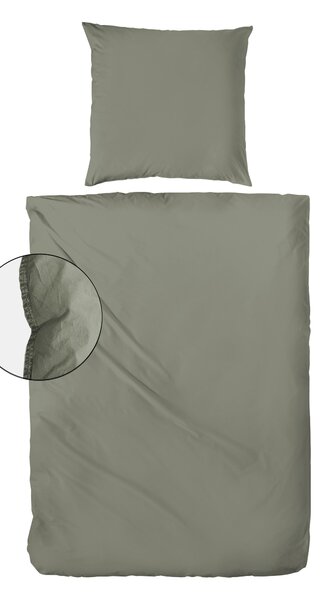 POVLEČENÍ, flanel, olivově zelená, 135/200 cm - Online Only povlečení, Online Only