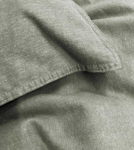 POVLEČENÍ, flanel, olivově zelená, 135/200 cm - Online Only povlečení, Online Only