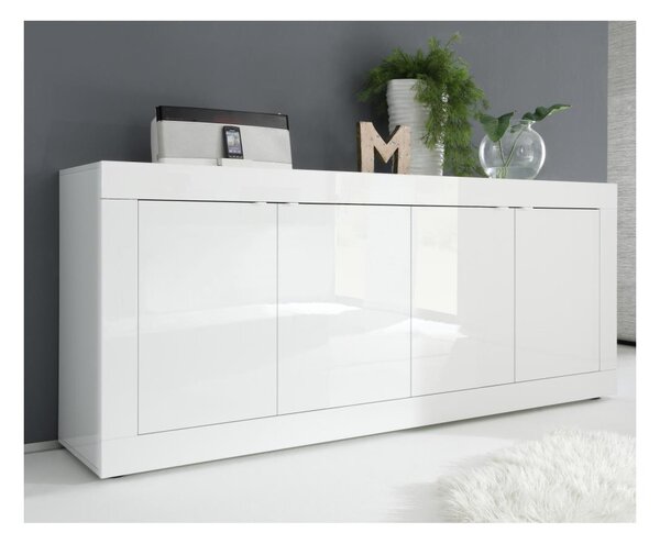 Komoda NERILA 207x86x43 cm bílá