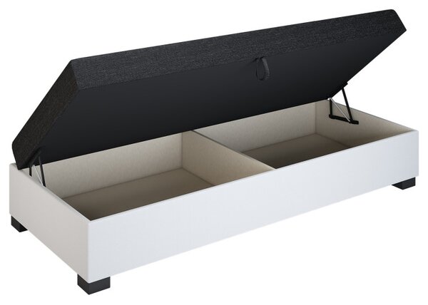 Jednolůžková čalouněná postel 80x195 MIRRY PLUS 1 - černá / modro šedá