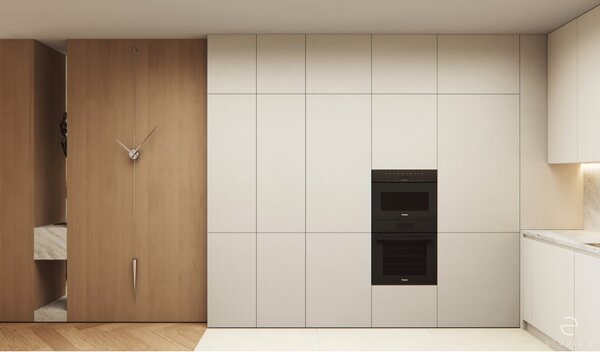 Designové nástěnné hodiny Nomon Pendulo Inox, chrom