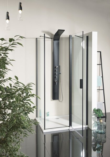 Polysan Polysan, Zoom Line Black obdélníková sprchová zástěna 1000x900mm L/P varianta, ZL1310BZL3290B