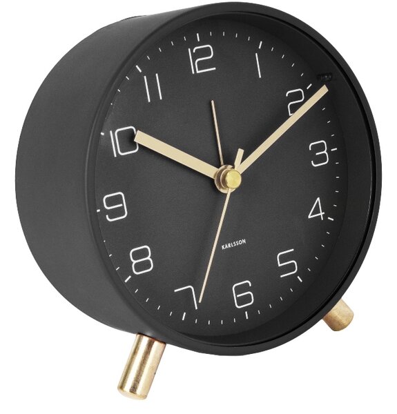 Designový budík 5752BK Karlsson 11cm