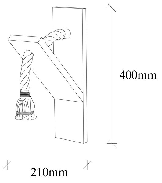 Opviq Nástěnná lampa Erebos II jedle