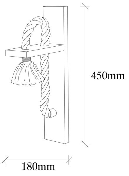 Opviq Nástěnná lampa Erebos III natural