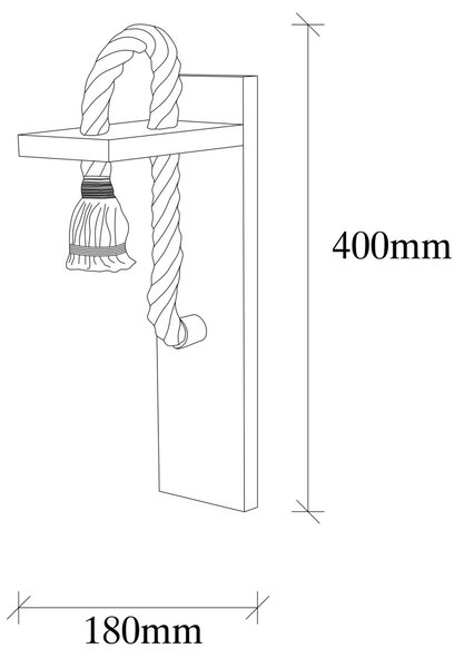 Opviq Nástěnná lampa Erebos IV natural