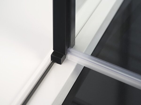 Polysan Polysan, ZOOM LINE BLACK sprchové dveře 1000mm, čiré sklo, ZL1310B