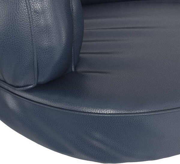 Ergonomický molitanový pelíšek pro psy modrý 88x65cm umělá kůže 171315