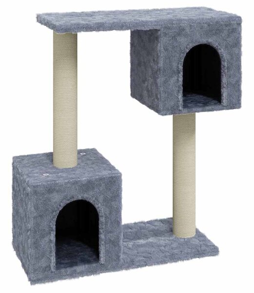 Škrabadlo pro kočky se sisalovými sloupky světle šedé 60 cm 171431