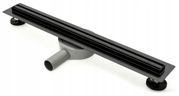 REA - Lineární odtokový žlab Neo Slim Pro 50 - černá