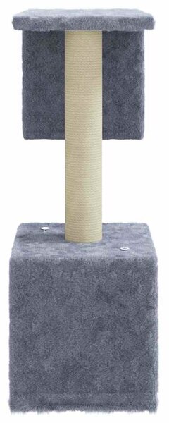 Škrabadlo pro kočky se sisalovými sloupky světle šedé 60 cm 171431