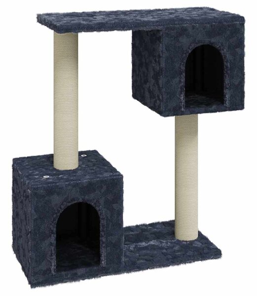 Škrabadlo pro kočky se sisalovými sloupky tmavě šedé 60 cm 171432