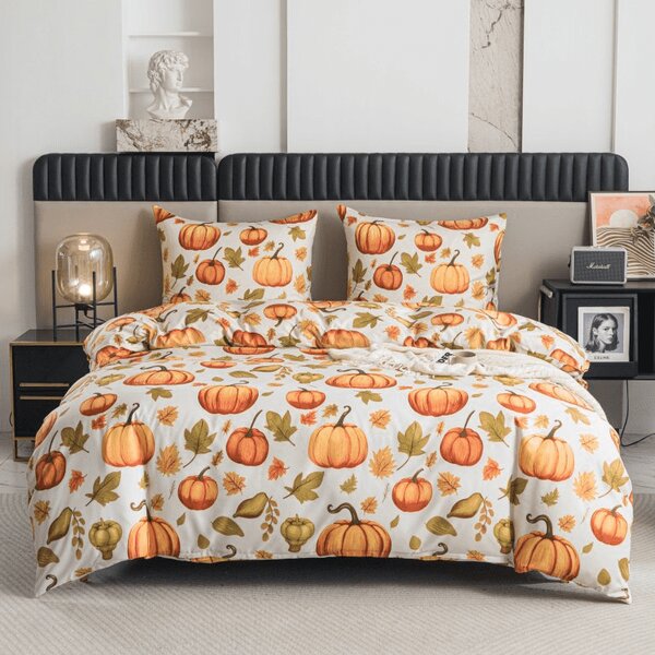 Povlečení z mikrovlákna AUTUMN PUMPKINS barevné Rozměr povlečení: 70 x 90 cm | 140 x 200 cm