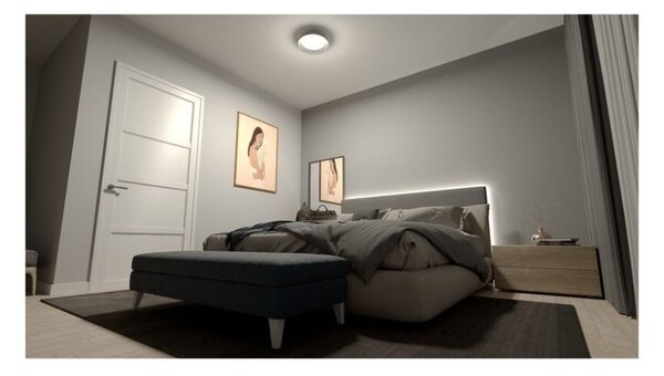 Philips UltraEfficient 8720169300996 Fleta stropní svítidlo D350mm LED 10W/1950lm 4000K průhledná, SceneSwitch