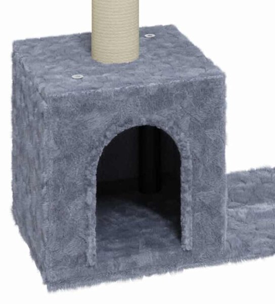 Škrabadlo pro kočky se sisalovými sloupky světle šedé 60 cm 171431