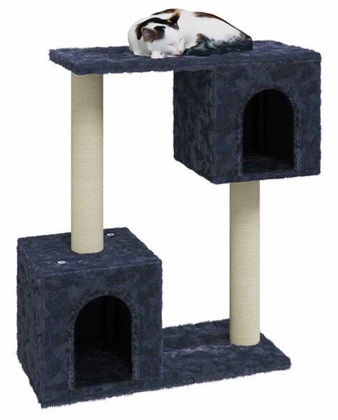 Škrabadlo pro kočky se sisalovými sloupky tmavě šedé 60 cm 171432